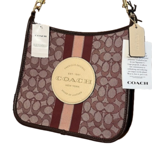 NWT Coach Signature Jacquard Dempsey File Bag